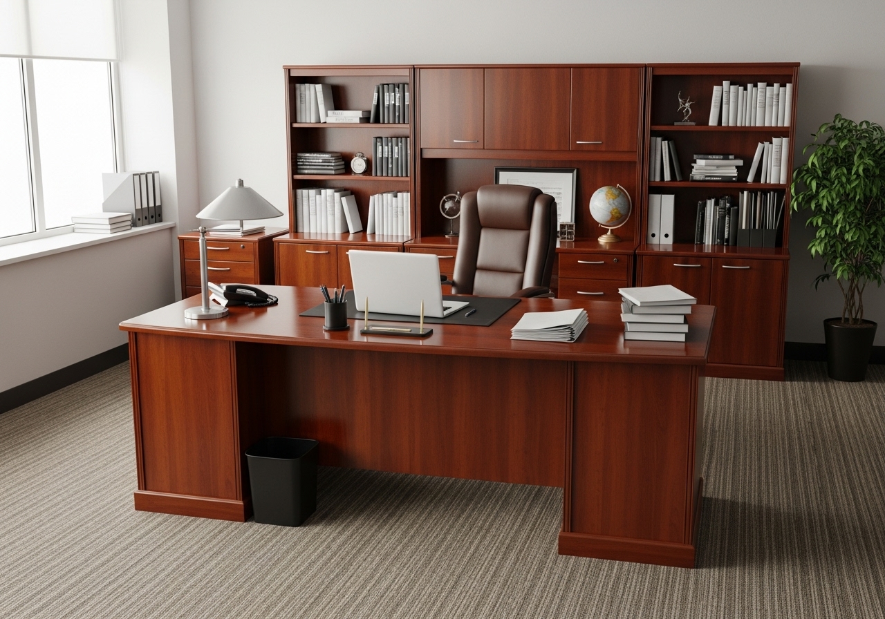 Clean executive office after professional cleaning